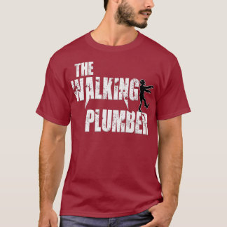 Camiseta Gracioso humor de chiste de plomo Caminando Plumbi