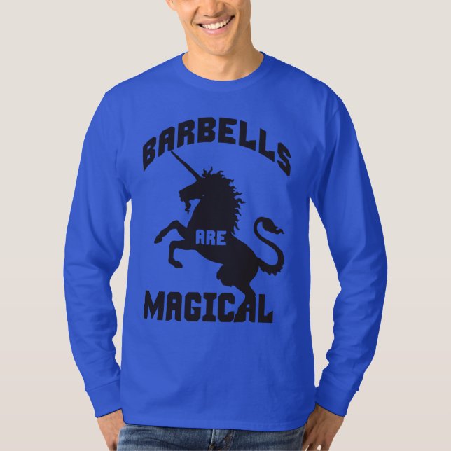 Camiseta Gracioso Humor De Gimnasio Para Levantar Barbell (Anverso)