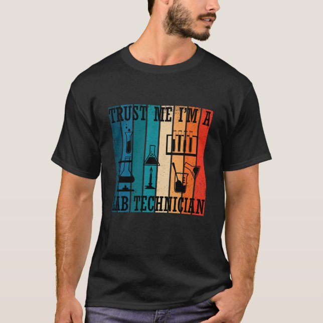 Camiseta Gracioso humor de técnico de laboratorio de labora (Anverso)