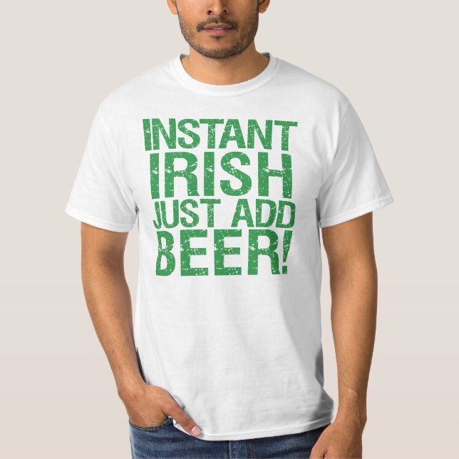 Camiseta Gracioso humor irlandés de cerveza (Anverso)