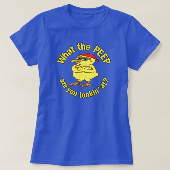Camiseta Gracioso humor popular de pollo de Pascua (Diseño del anverso)