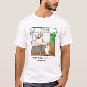Camiseta Gracioso Humor Romano Tee Shirt