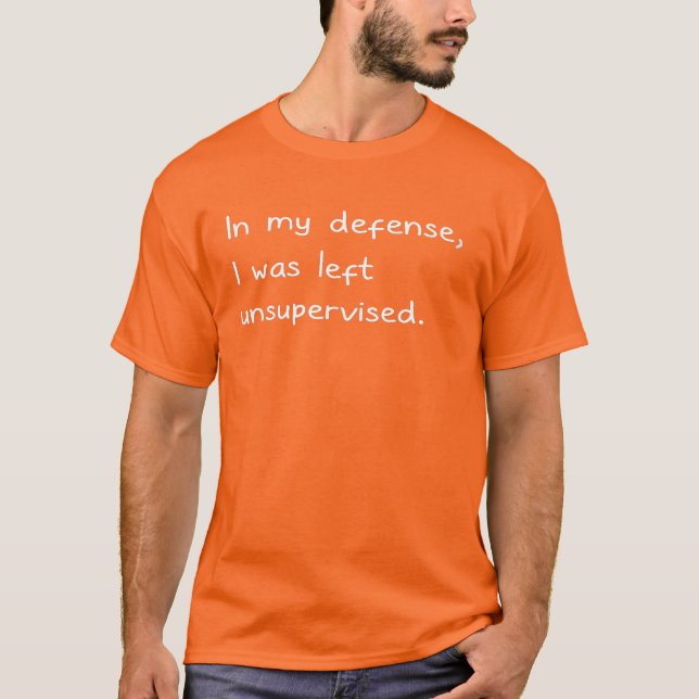 Camiseta Gracioso Humor Sarcástico Adulto Camiseta. En mi d (Anverso)