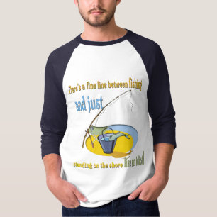 Camiseta Gracioso idiota pescador