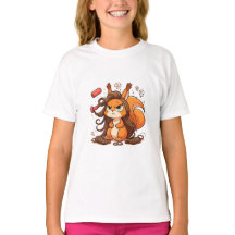 Gracioso Ilustracion de ardilla - Glamoroso pelo m