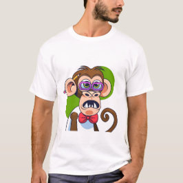 Camiseta Gracioso Ilustracion de caracteres mono Personaliz