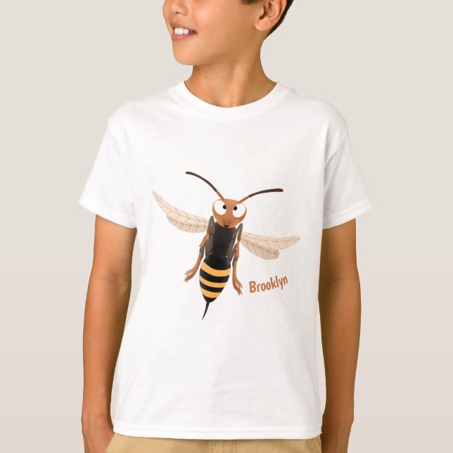 Camiseta Gracioso ilustracion personalizado de avispas de a (Anverso)