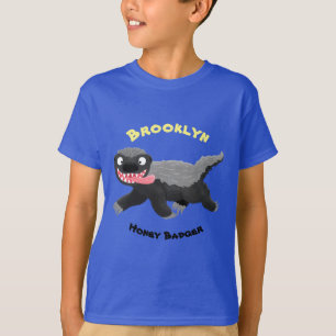 Camiseta Gracioso ilustracion personalizado de insignia con