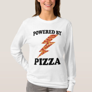 Camiseta Gracioso Impulsado Por Pizza Guay Pizza