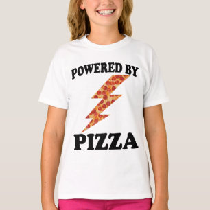 Camiseta Gracioso Impulsado Por Pizza Guay Pizza