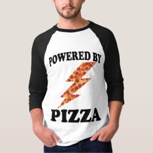 Camiseta Gracioso Impulsado Por Pizza Guay Pizza