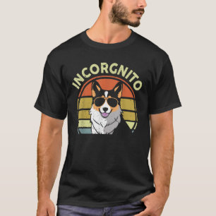 Camiseta Gracioso Incognito Tricolor Corgi Hombres Mujeres