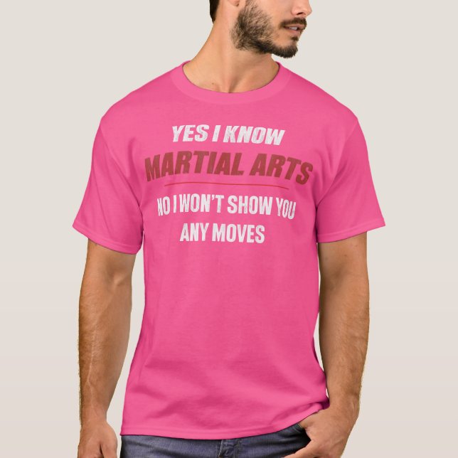 Camiseta Gracioso instructor de artes marciales en karate T (Anverso)