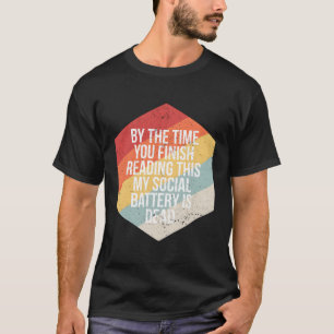 Camiseta Gracioso Introvertido Batería Social Infj Istp Inf