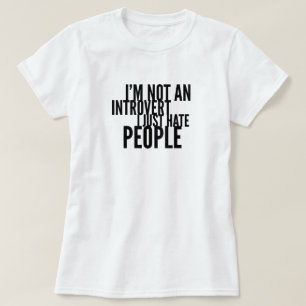Camiseta Gracioso Introverts T-Shirt