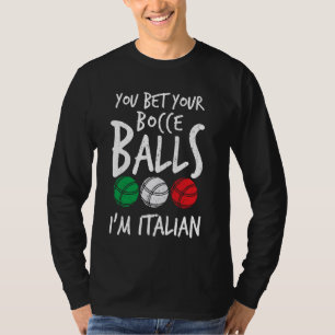 Camiseta Gracioso italiano Bocce Italia Orgullo Boccia Bowl