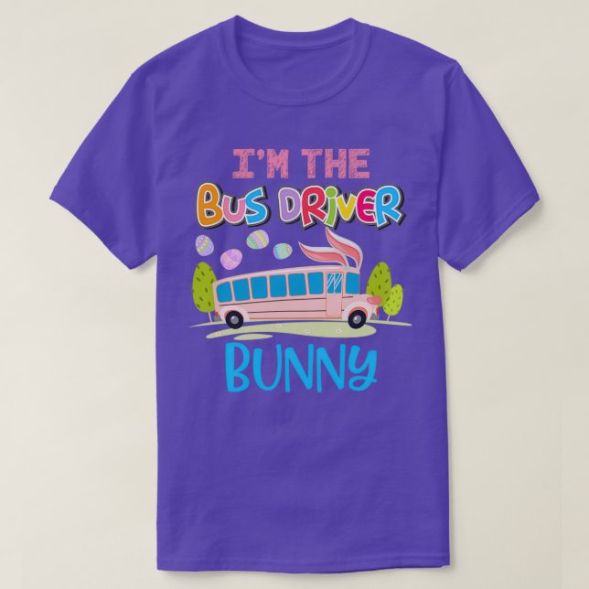 Camiseta Gracioso Ix27m El Conductor De Autobuses Bunny Hue (Diseño del anverso)