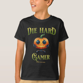Camiseta Gracioso Jack o Lantern en Halloween, Gamer Kid v2