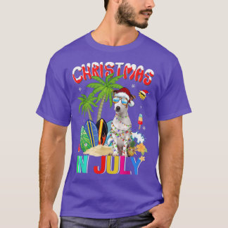 Camiseta Gracioso Jack Russell en Santa Hat Sungafas Christ