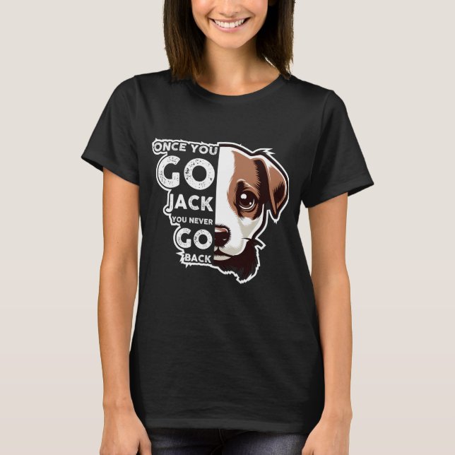Camiseta Gracioso Jack Russell Terrier Dog (Anverso)