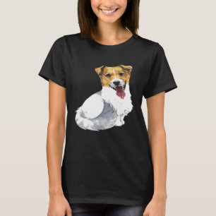 Camiseta Gracioso Jack Russell Terrier Dog Face Con Cuerpo 