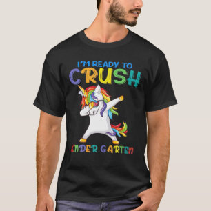Camiseta Gracioso jardín de niños Rainbow Unicorn Colorous
