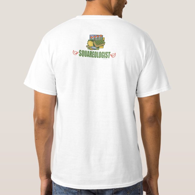 Camiseta Gracioso jardín de pies cuadrado (Reverso)