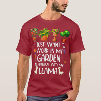 Camiseta Gracioso jardín de sobras de Llama para hombres ja