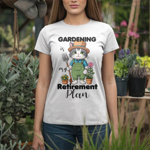 Camiseta Gracioso jardín diciendo gato