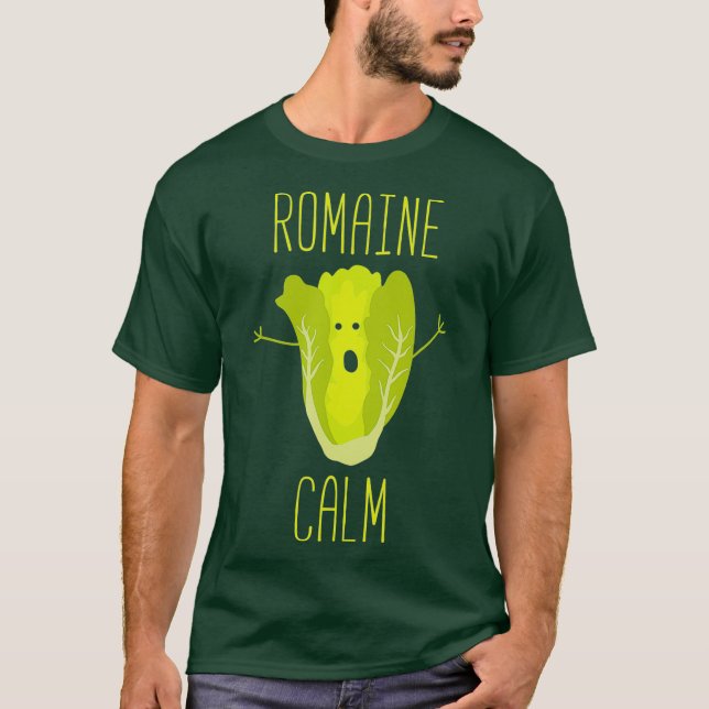 Camiseta Gracioso jardín Pun Romaine Calm Gardener Gift (Anverso)