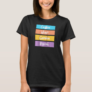 Camiseta Gracioso Jardín Repetir Jardinería Vida Planta de