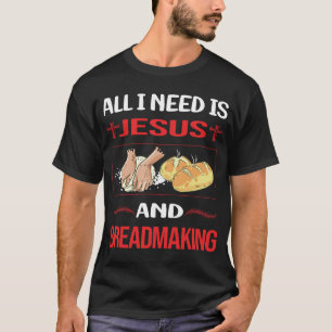 Camiseta Gracioso Jesús Creando Pan
