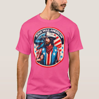 Camiseta Gracioso Jesús Era Estadounidense
