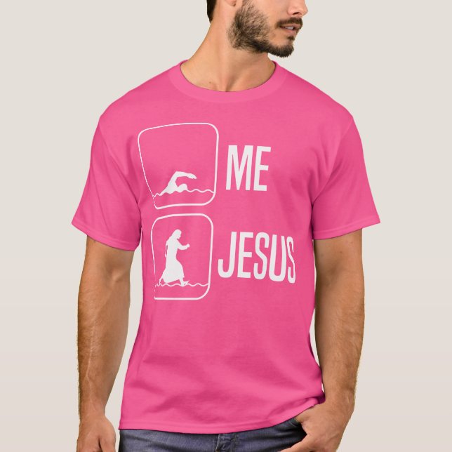 Camiseta Gracioso Jesús Guay Religioso Cristiano Jesús (Anverso)