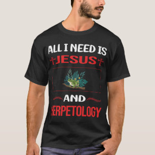 Camiseta Gracioso Jesús Herpetology Herping Herp