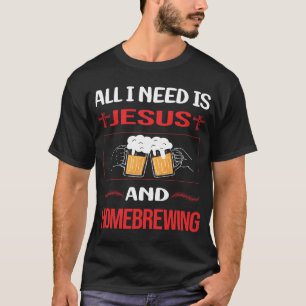 Camiseta Gracioso Jesús Homebrewing Homebrew Homebrewer Bee