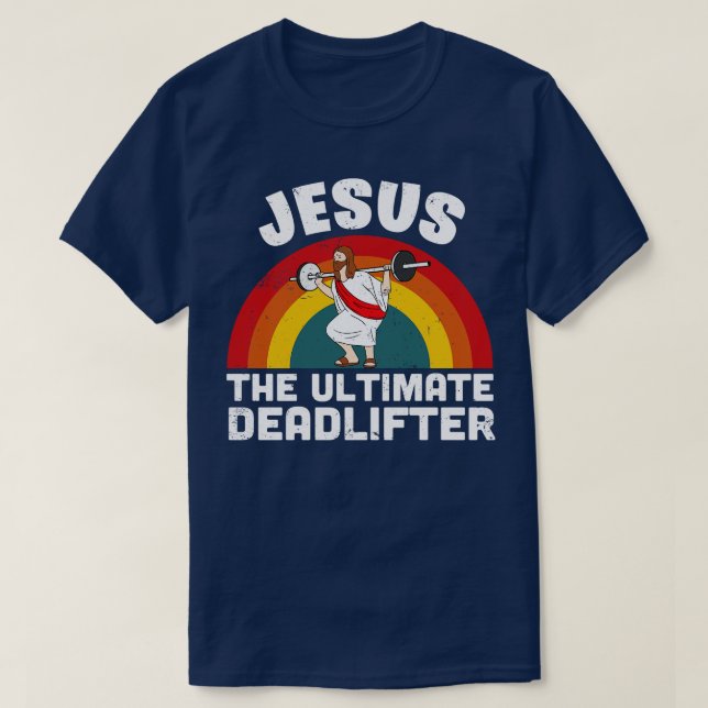 Camiseta Gracioso Jesús La Última Familia Retro Mortal M (Diseño del anverso)