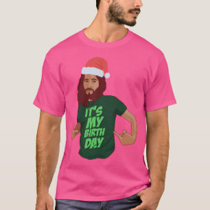 Camiseta Gracioso Jesús Navidades del humor Cumpleaños Gato