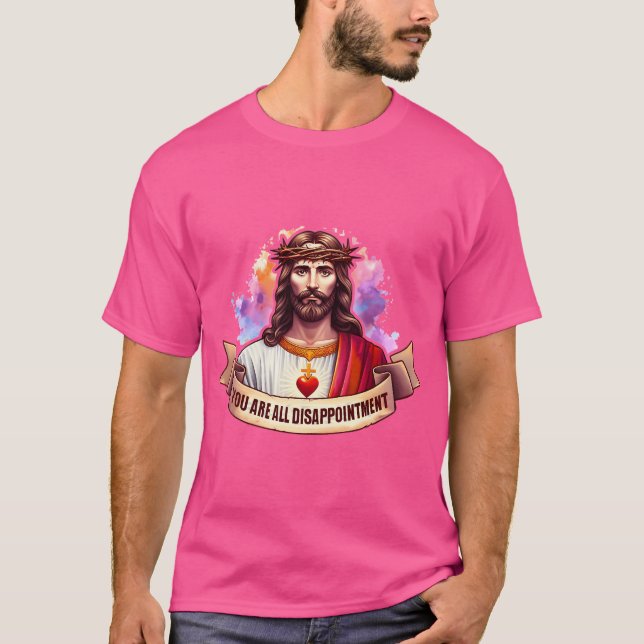 Camiseta Gracioso Jesús Ofensivo (Anverso)