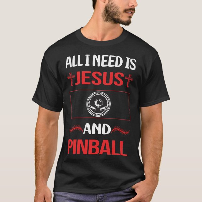Camiseta Gracioso Jesus Pinball (Anverso)