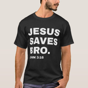 Camiseta Gracioso Jesús salva a la iglesia cristiana herman