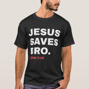 Camiseta Gracioso Jesús salva a la iglesia cristiana herman