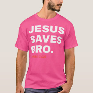 Camiseta Gracioso Jesús salva a la iglesia cristiana herman