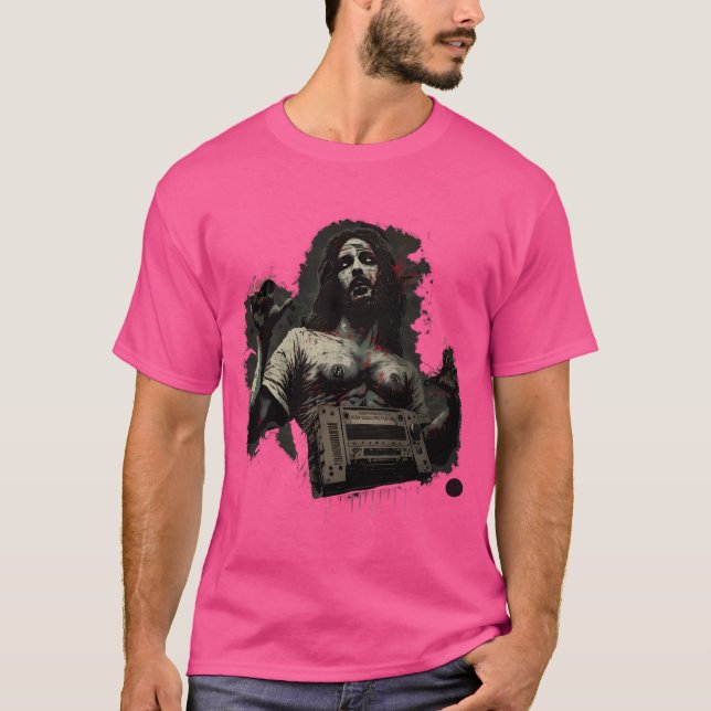Camiseta Gracioso Jesús Zombie (Anverso)