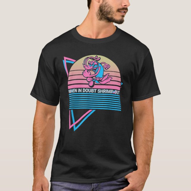 Camiseta Gracioso Jiu Jitsu BJJ Retro Cuando En Dudas Se Ar (Anverso)