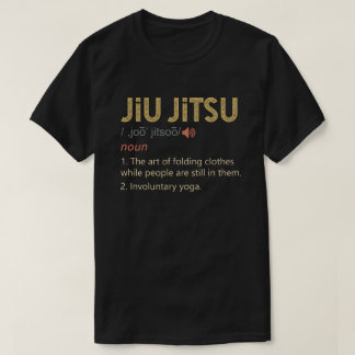 Camiseta Gracioso Jiu Jitsu Definición BJJ MMA
