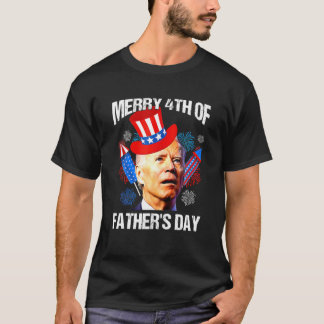 Camiseta Gracioso Joe Biden 4 De Julio Padre Confundido'