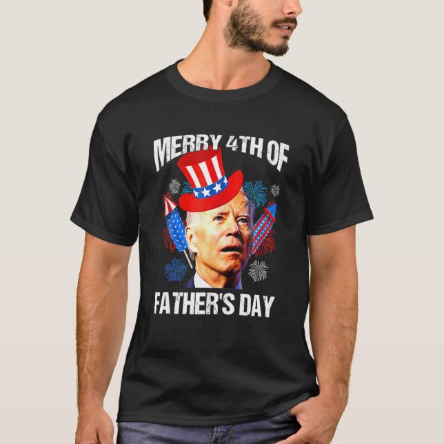 Camiseta Gracioso Joe Biden 4 De Julio Padre Confundido' (Anverso)