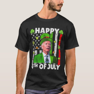 Camiseta Gracioso Joe Biden Feliz 4 De Julio Confundido San