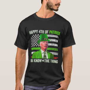 Camiseta Gracioso Joe Biden Feliz 4 De Julio Confundido San